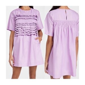 English Factory Lavender Ruffle Dress